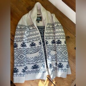 Roots Wool Knit Zip up Cardigan